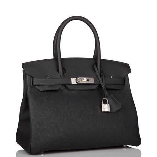 Hermes Black Togo Birkin 30cm Palladium Hardware