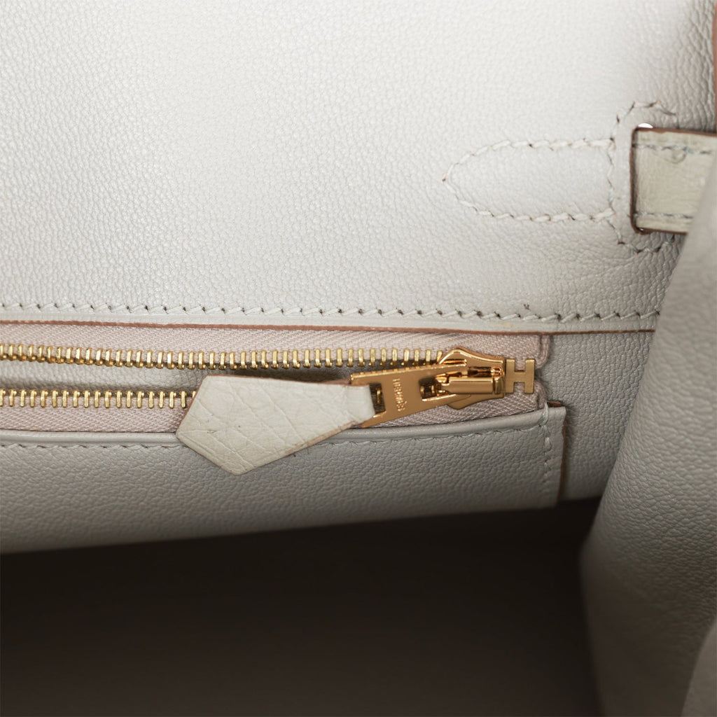 Hermes Birkin 25 Gris Meyer Ostrich Gold Hardware – Madison Avenue Couture