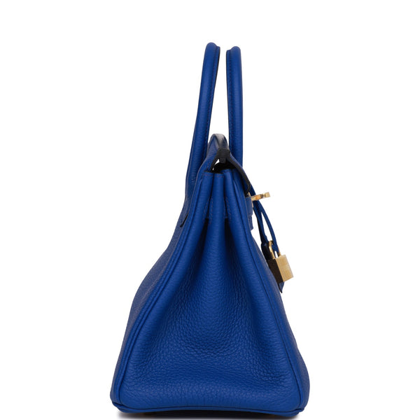 Hermes Birkin 25 Bleu Royal Togo Gold Hardware – Madison Avenue Couture