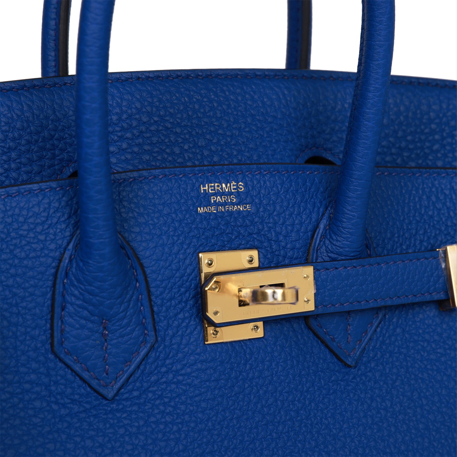 Hermes Birkin 25 Bleu Royal Togo Gold Hardware – Madison Avenue Couture