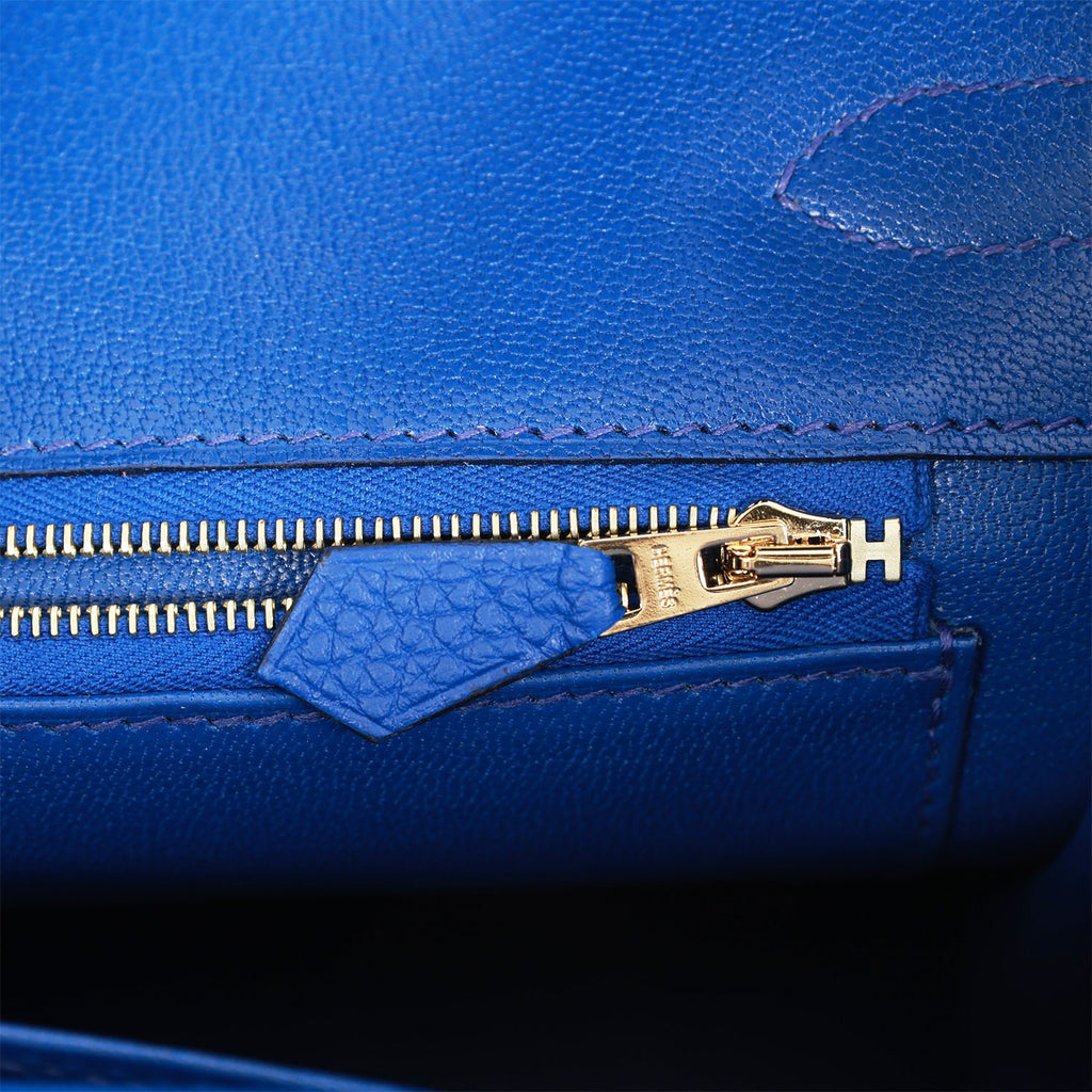 Hermes Birkin 30 Bleu Royal Togo Gold Hardware – Madison Avenue