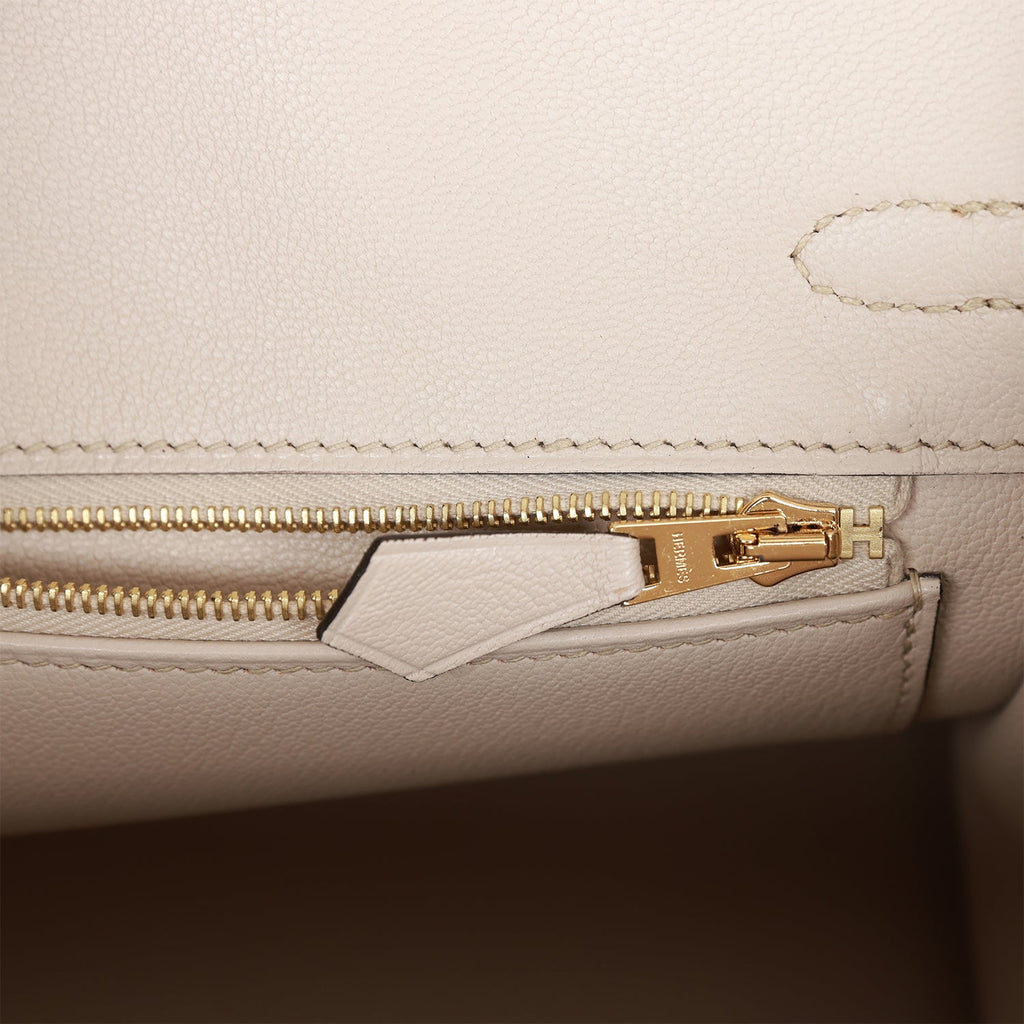 Hermès Birkin Togo 8F Etain rose gold hardware 25cm - lushenticbags