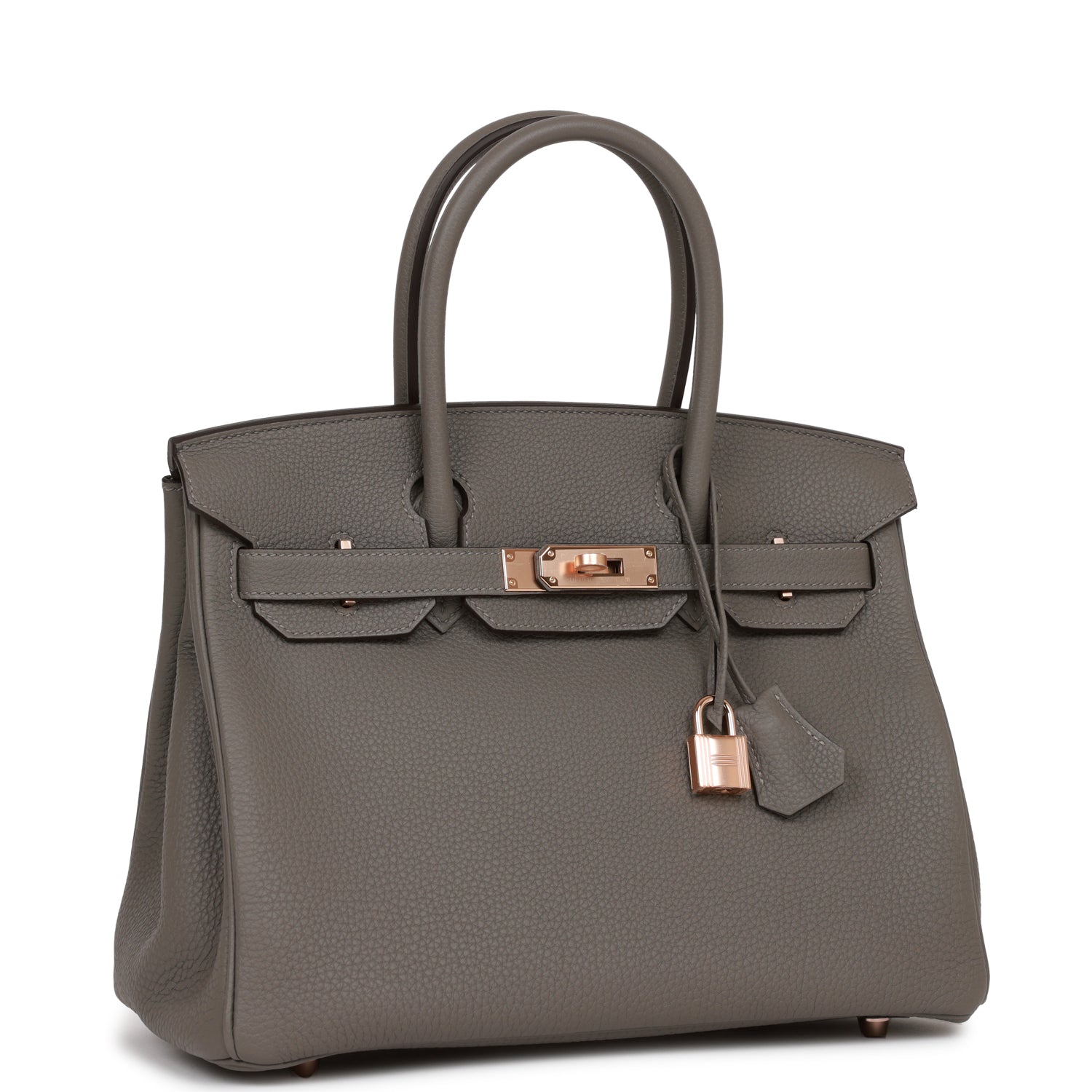 Hermes Birkin 30 Gris Meyer Togo Rose Gold Hardware – Madison Avenue ...