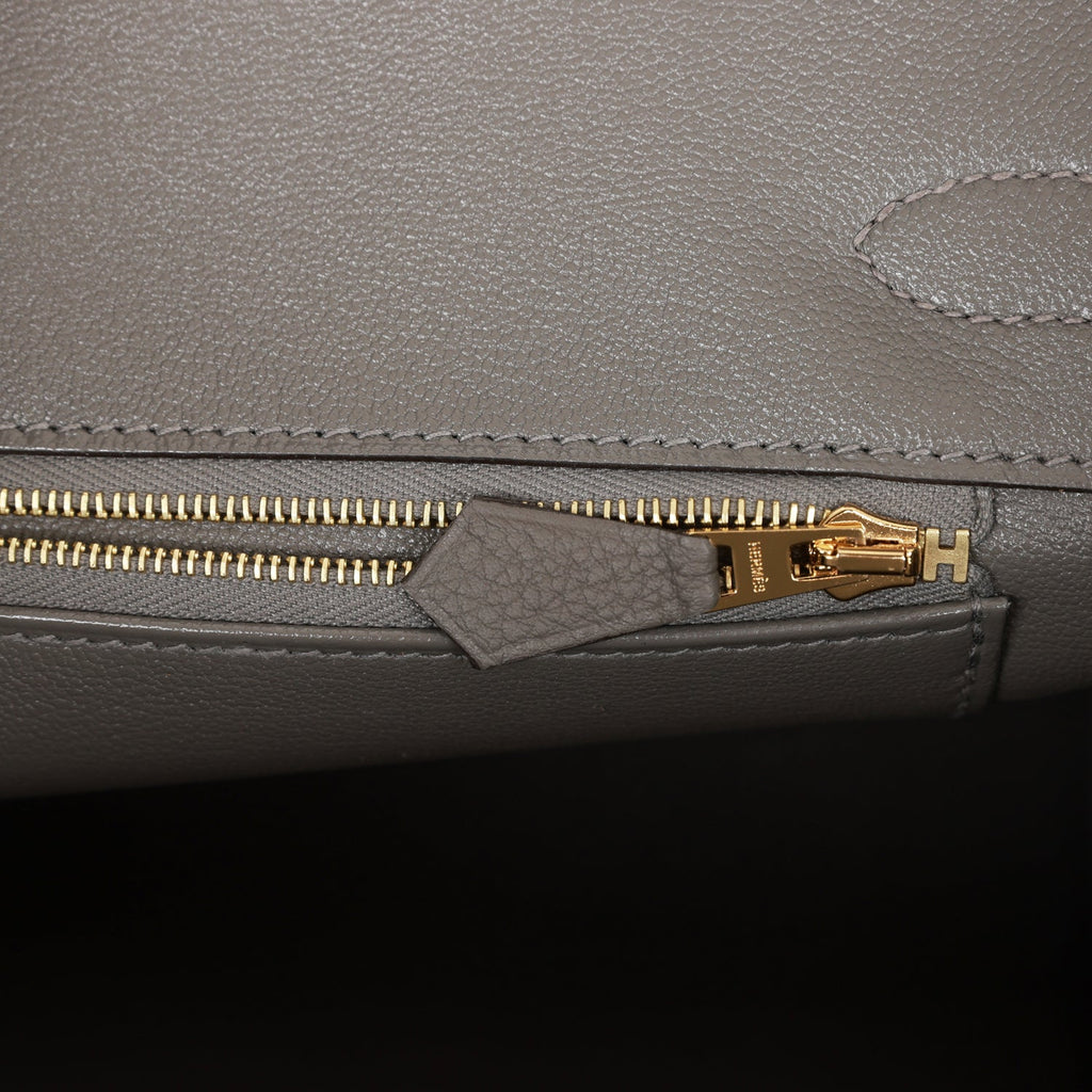 Hermès Birkin 30 Gris Meyer Togo With Rose Gold Hardware