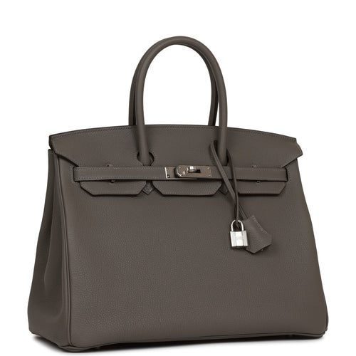 Hermès Birkin 35 in Black Box Calf Leather with 24 karat gold