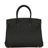 Hermes Birkin 30 Black Togo Gold Hardware