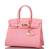 Hermes Birkin 30 Rose Confetti Chevre Gold Hardware