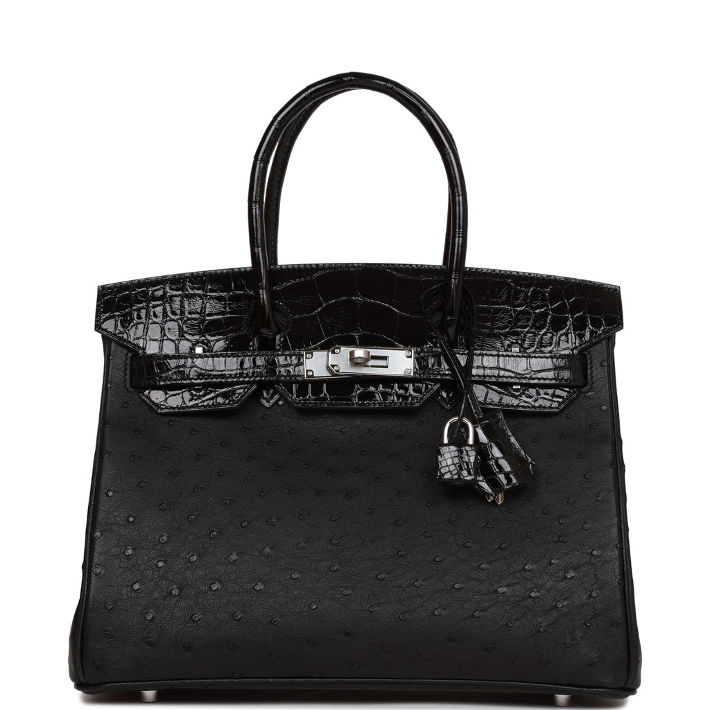 Black crocodile birkin bag price Clearance