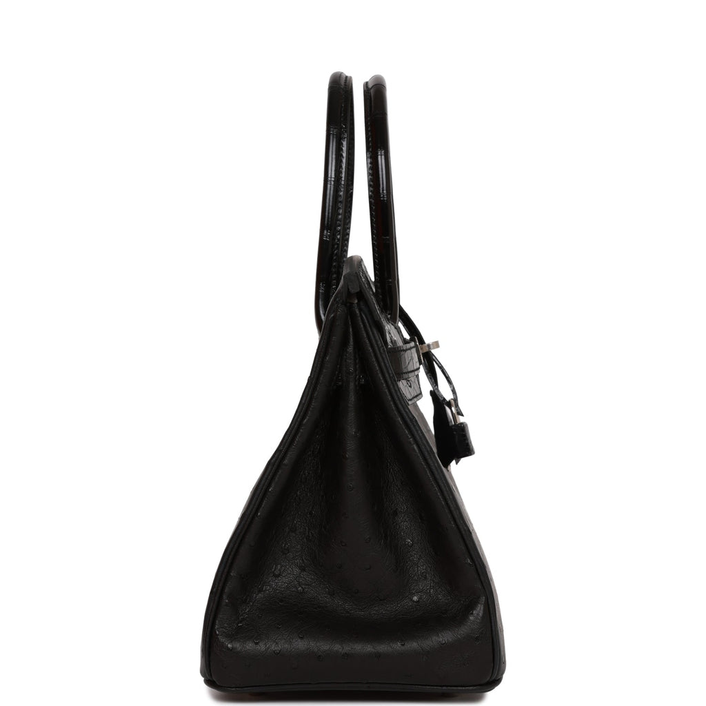 Hermes Black Ardennes 30cm Birkin Tote Bag 24k GHW – Boutique Patina