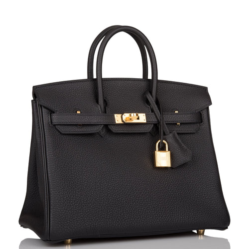 Hermes Black Togo Birkin 25cm Gold Hardware