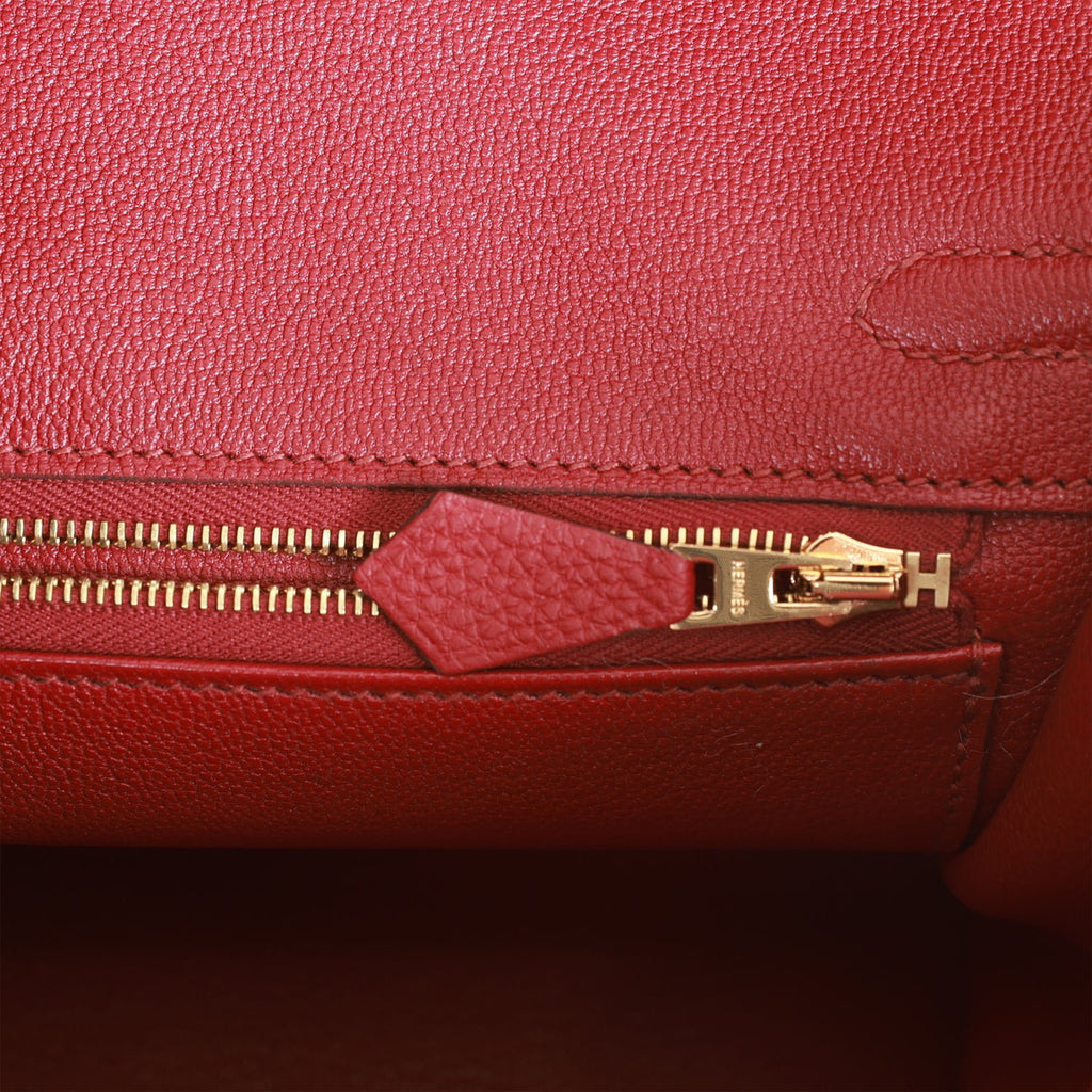 2015 Hermès Rouge Grenat Swift Leather Birkin 25cm
