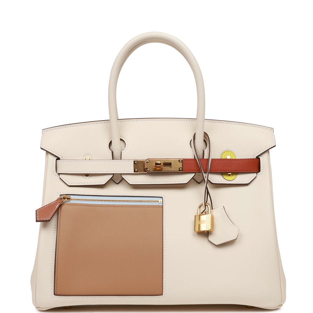 Brand New In Box Hermes Kelly 25 Colormatic Nata/Chai Swift