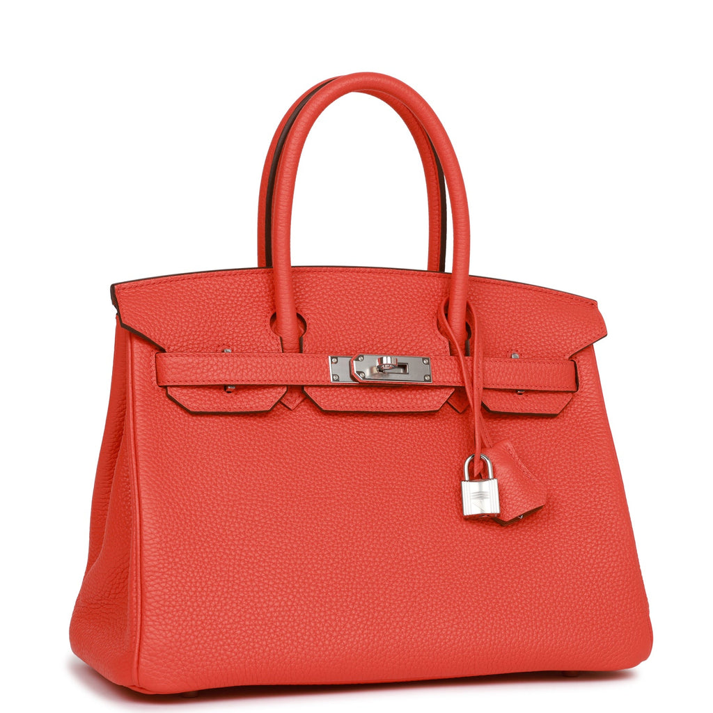 Hermes Birkin 30 Orange Togo Palladium Hardware #I - Vendome