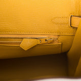 Hermes Birkin HSS 25 Bag Jaune Ambre / Gris Asphalte Gold Hardware –  Mightychic