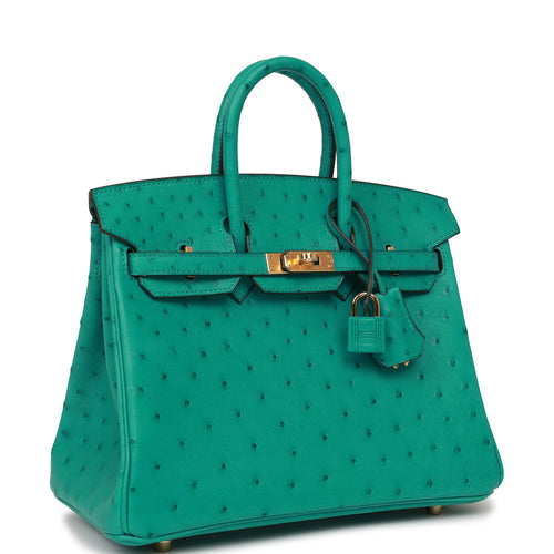 Hermès HSS Birkin 30 in Shiny Tri-colour Emerald Green Vert Émeraude,  Ficelle & Géranium Niloticus with Gold Hardware - Bags - Kabinet Privé