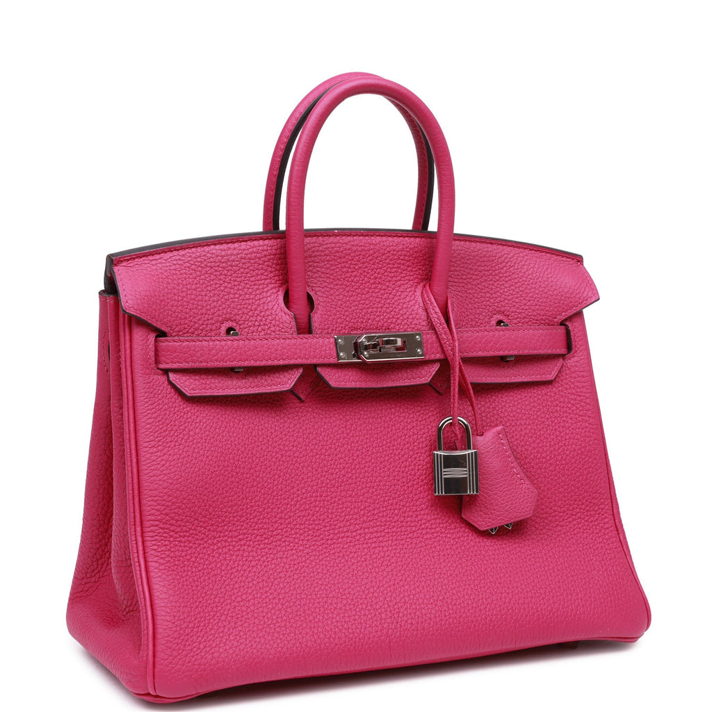 Hermes Rose Pourpre Togo Birkin 25 - Handbag | Pre-owned & Certified | used Second Hand | Unisex