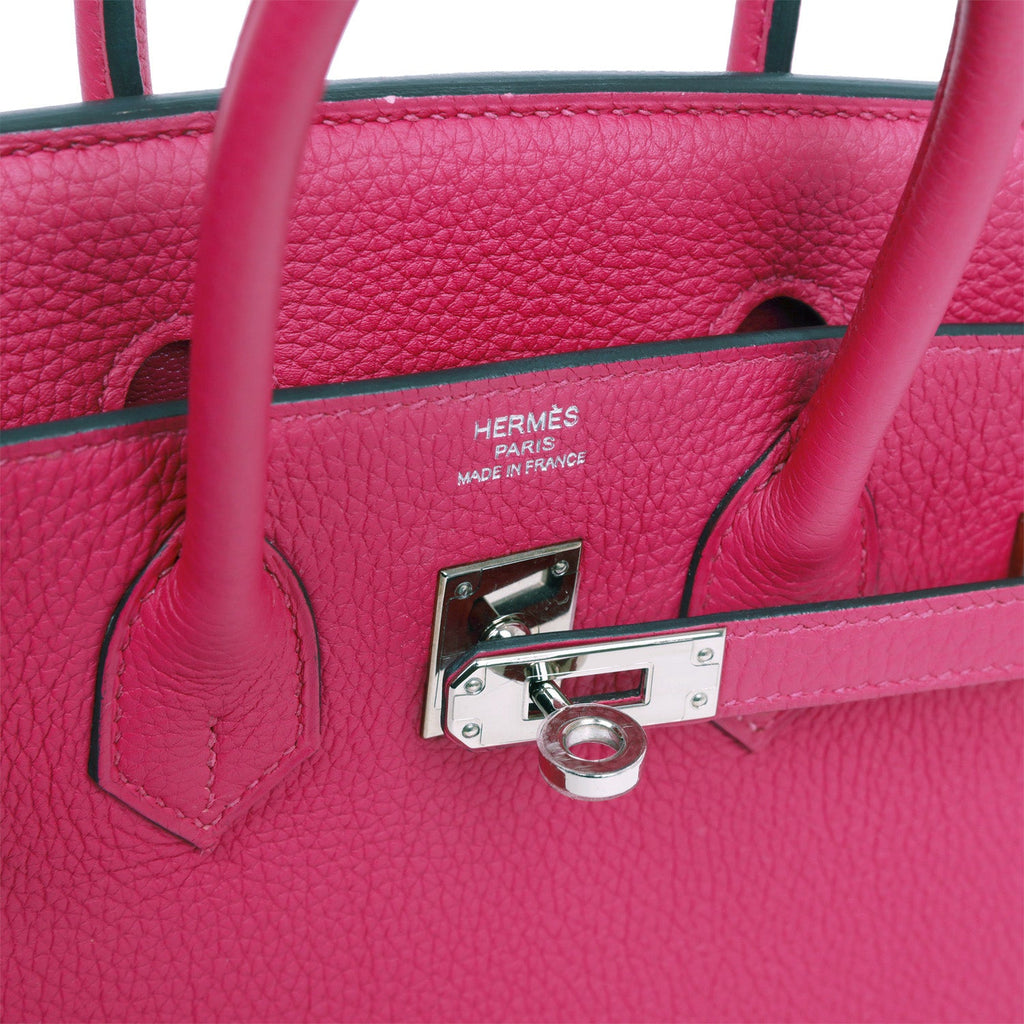 Hermès Rose Pourpre Togo Birkin 25 Palladium Hardware