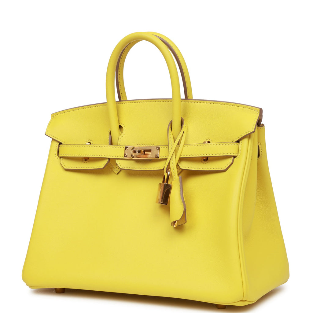 Sold at Auction: Hermes Birkin 25 Bag, Lime Swift Leather, Gold