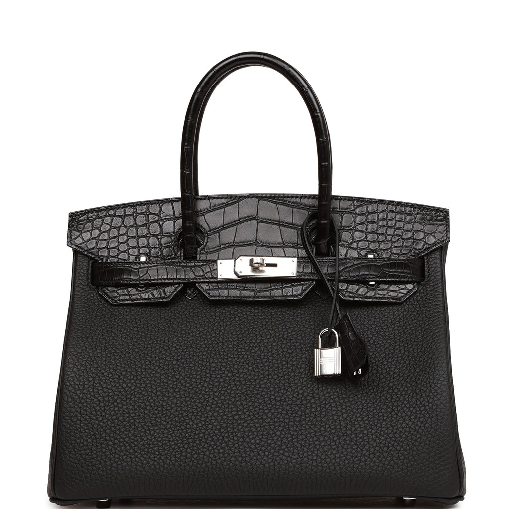 Hermès Birkin Limited Edition 30 Noir (Black) Touch Togo Alligator Mis —  The French Hunter
