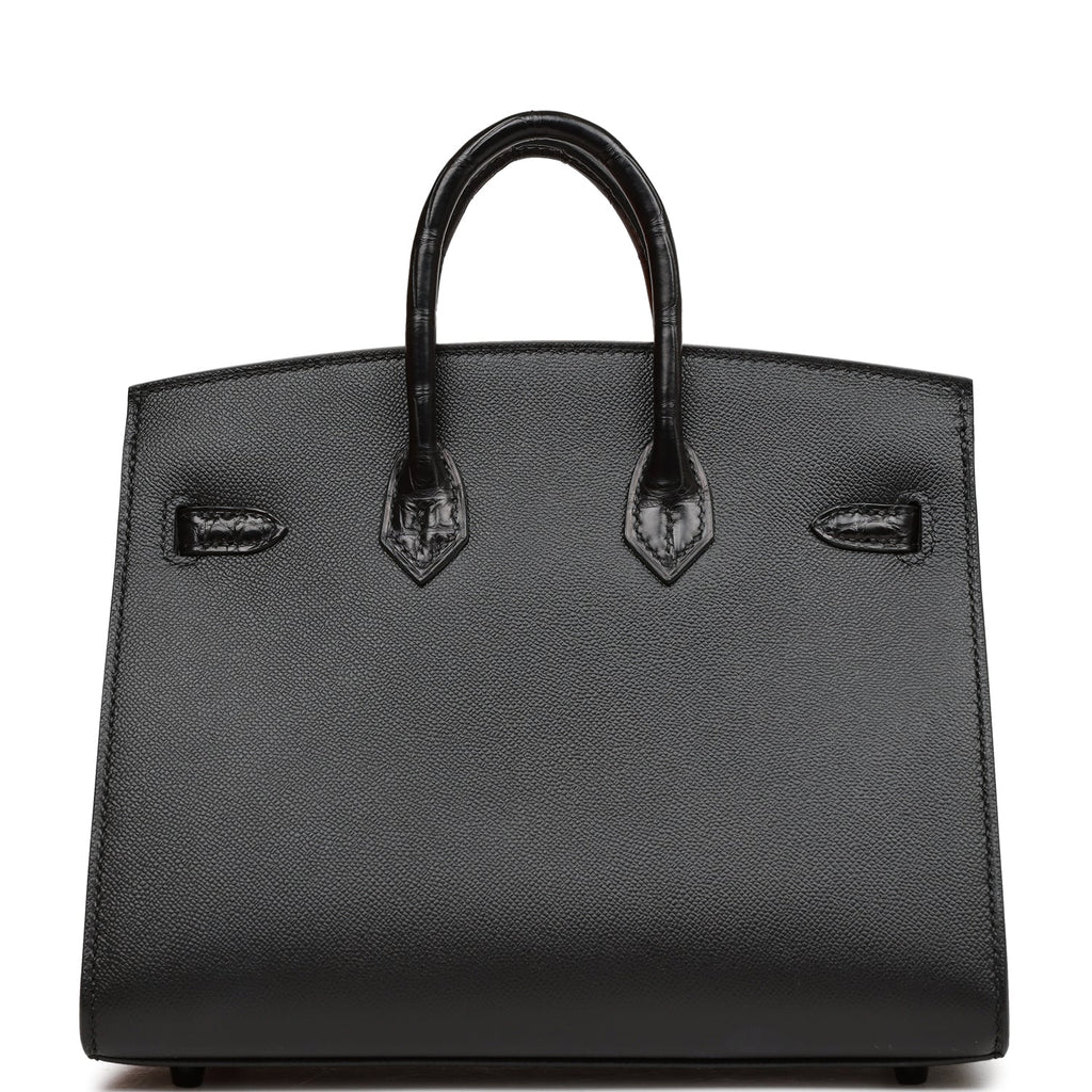 Hermes So Black Faubourg House Birkin Handbag