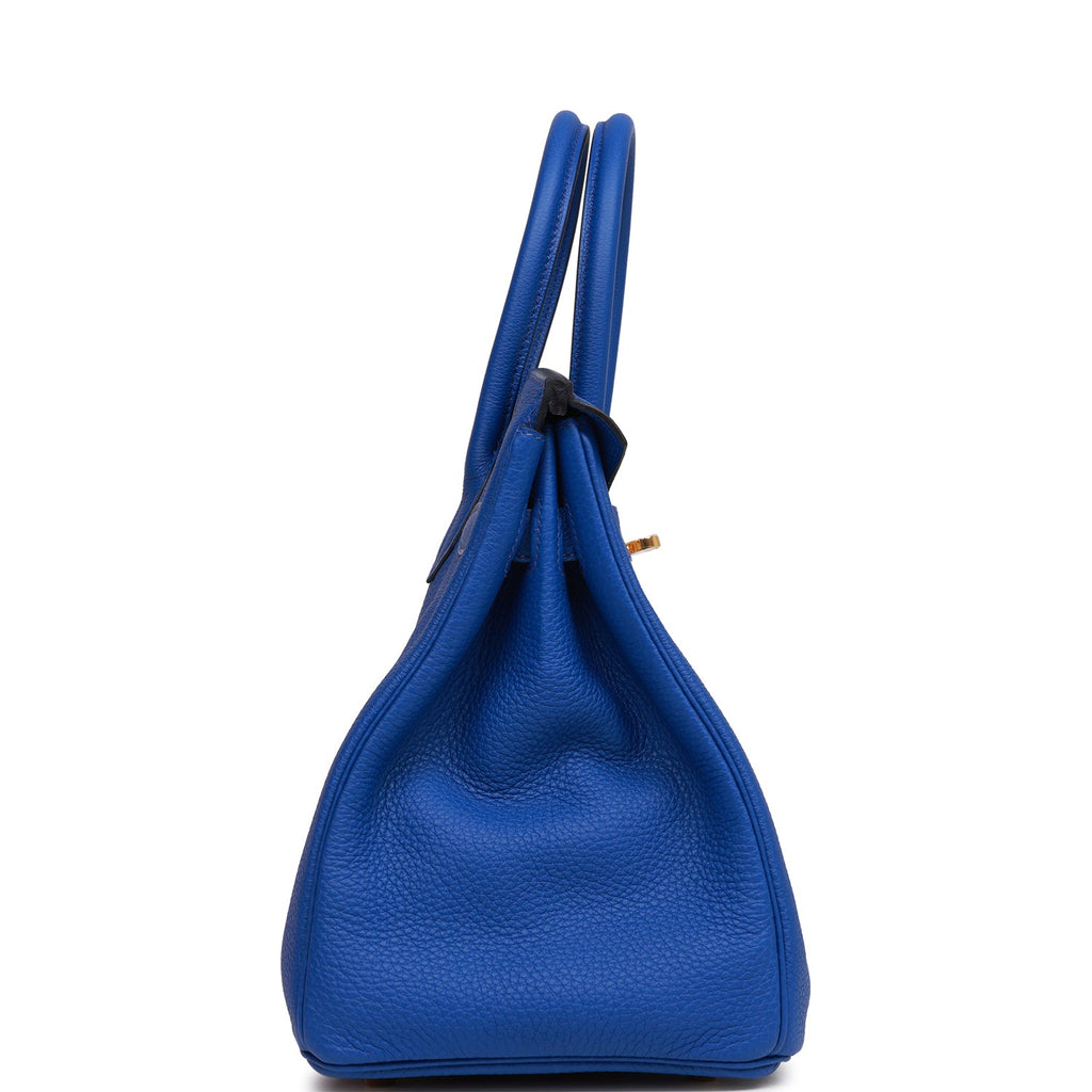 Hermes Birkin 30 Bleu Royal Togo Gold Hardware – Madison Avenue Couture