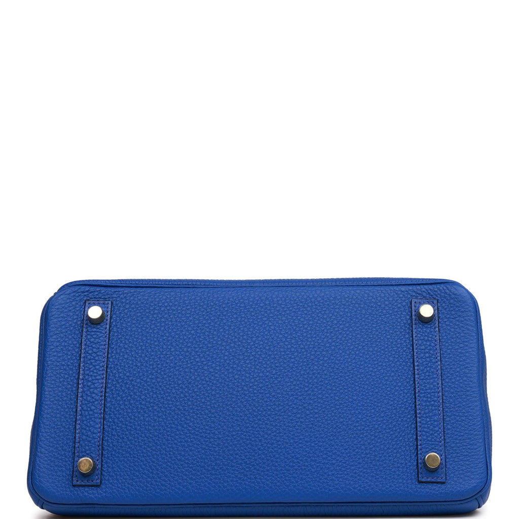 Hermès Togo Birkin 30 - Blue Handle Bags, Handbags - HER557373