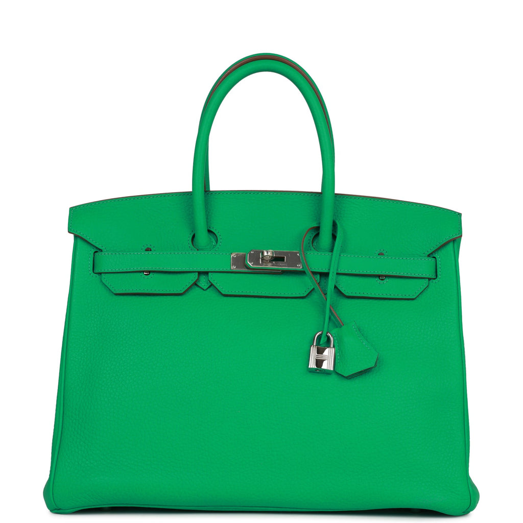 Olive Birkin 35cm in Taurillon Clemence Leather with Palladium