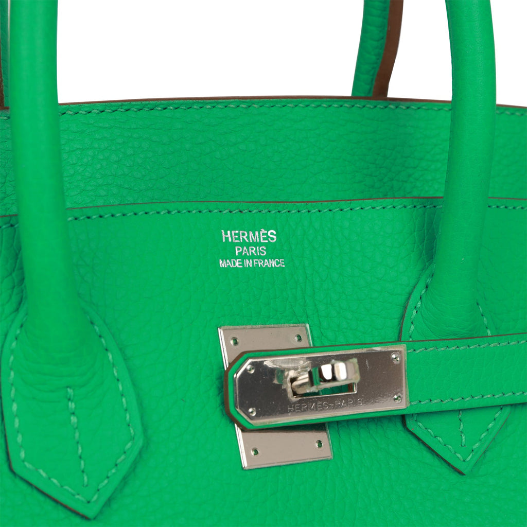Menthe Birkin 30cm in Chèvre Mysore Leather with Palladium Hardware, 2013, Handbags & Accessories, 2021
