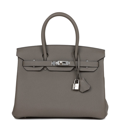 Grey hermes sale bag