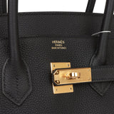 Hermes Birkin 35 Black Togo Gold Hardware