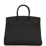 Hermes Birkin 35 Black Togo Palladium Hardware