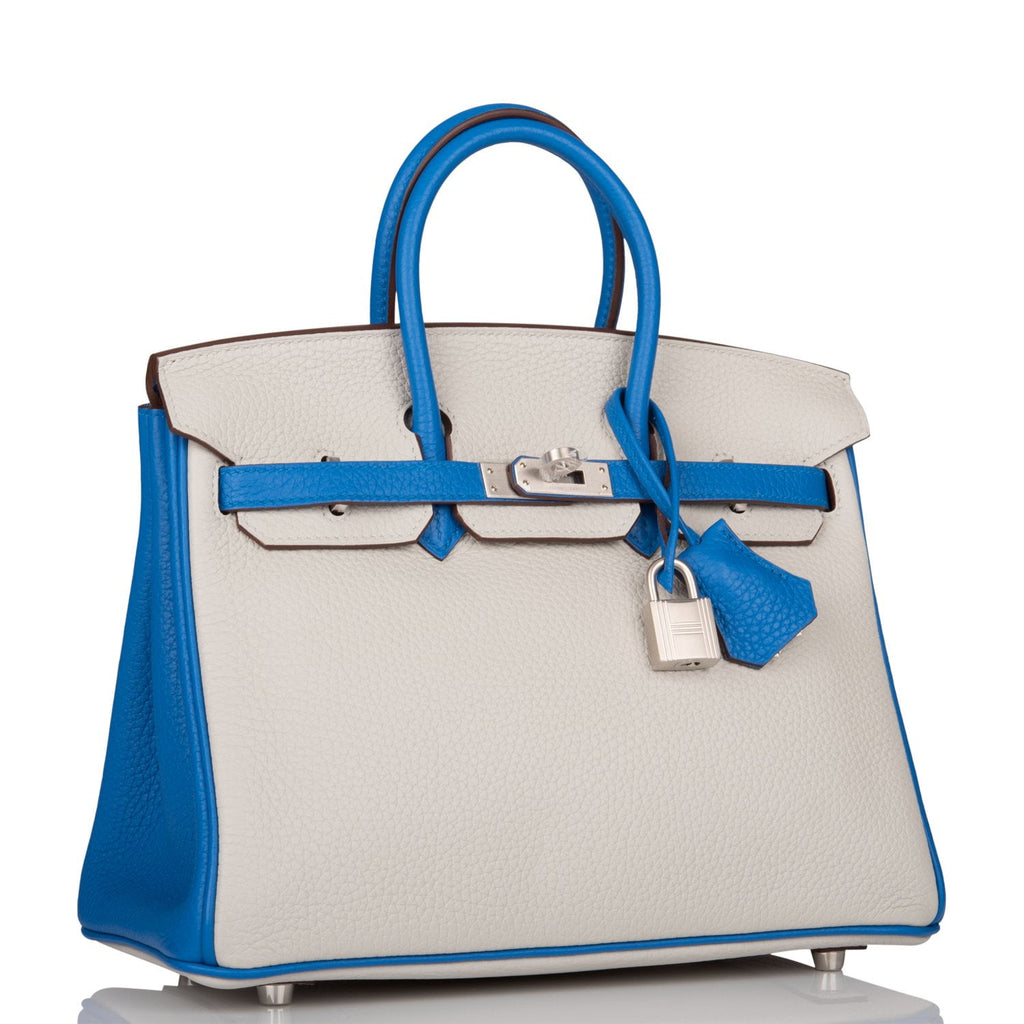 Hermès Birkin HSS 25 Epsom Gris Mouette / Blue Paon