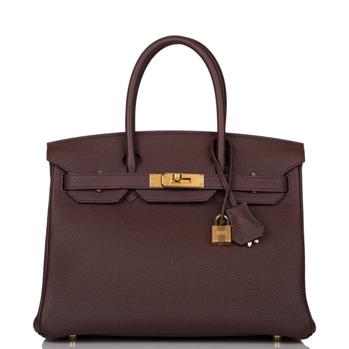 Hermes Birkin 30 Rouge Sellier Togo Gold Hardware