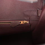 Hermès Hermès Birkin 30 Togo Leather Handbag-Rouge Sellier Gold Hardware  (Top Handle)