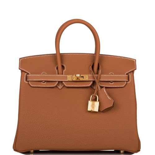 Hermes Birkin 25 Gold Togo Gold Hardware