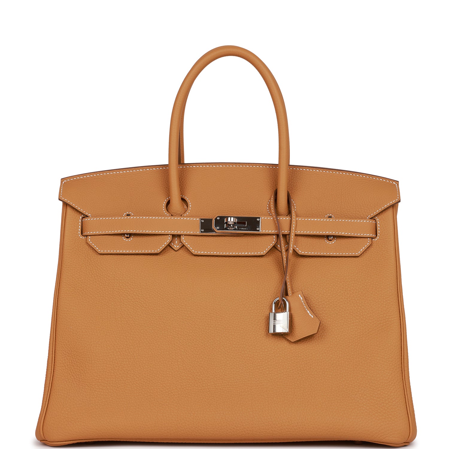 Pre Owned Hermes Birkin 35 Sable Togo Palladium Hardware Madison Avenue Couture