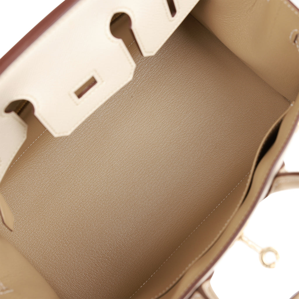 Hermès Craie Epsom Birkin Sellier 25 Palladium Hardware, 2021