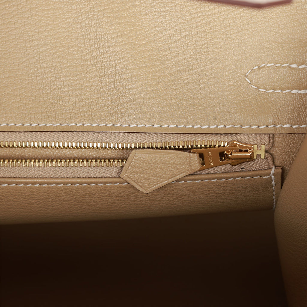 Hermes Birkin Sellier 25 Craie Epsom Gold Hardware – Madison Avenue Couture