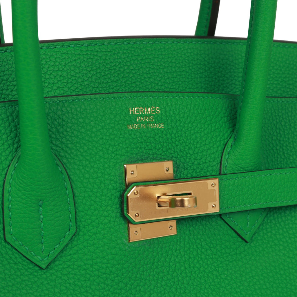 New Color Hermes Birkin Bag 35CM BAMBOU GREEN GOLD HARDWARE at 1stDibs