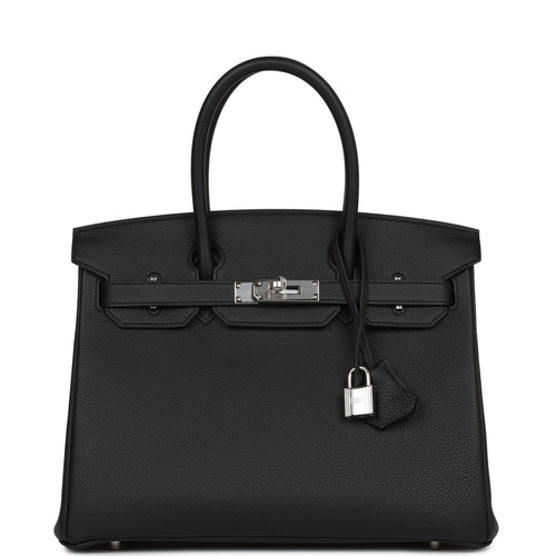 Hermes Birkin 30 Black Togo Palladium Hardware
