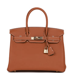 Hermes Special Order (HSS) Birkin 30 Gold Verso Togo Permabrass Hardware
