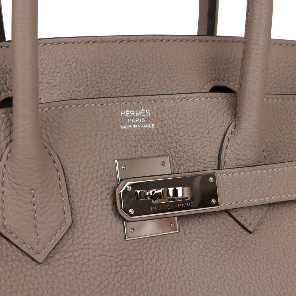 Pre-owned Hermes Birkin 30 Gris Mouette Togo Palladium Hardware – Madison  Avenue Couture