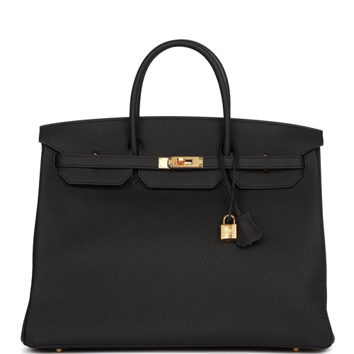 Hermes Birkin 40 Black Togo Gold Hardware