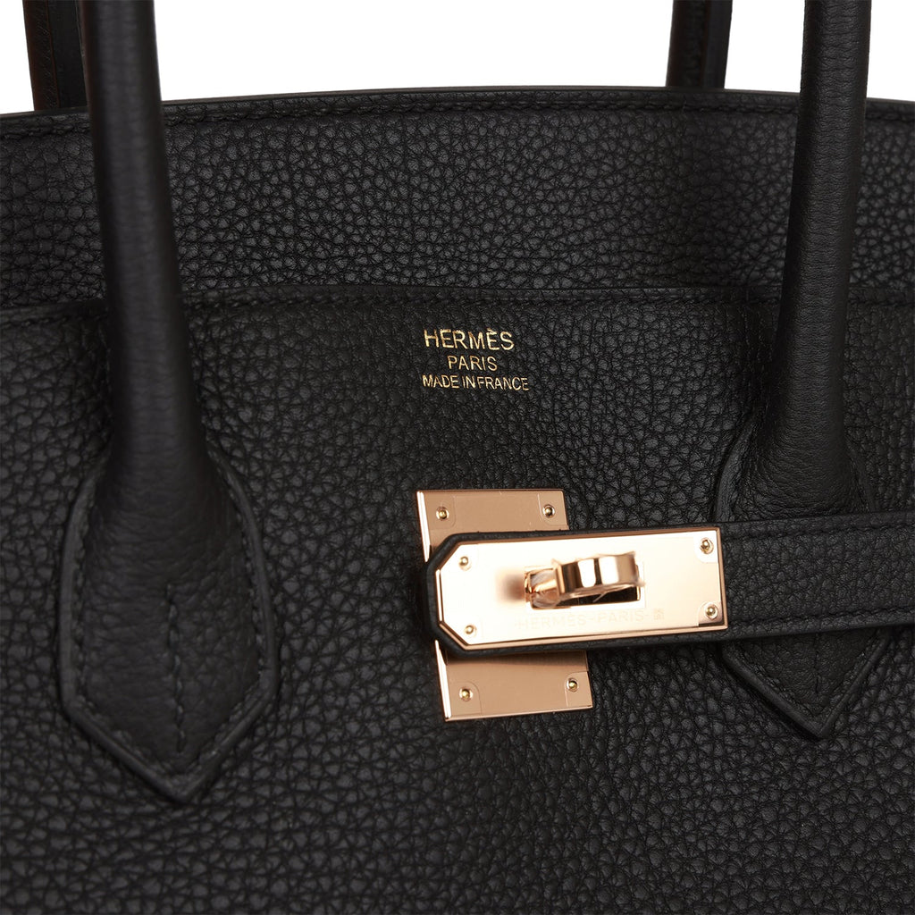 Hermes Birkin 35 Black Togo Leather With Gold Hardware Handbag