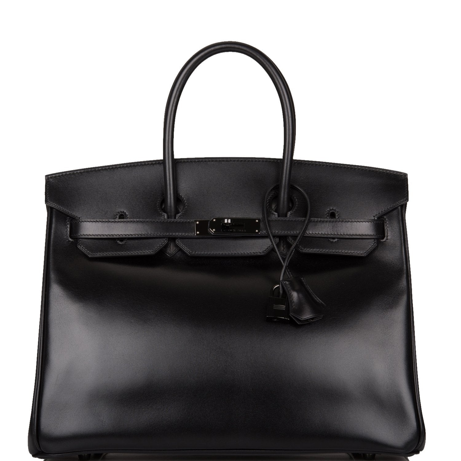 Pre-owned Hermes Birkin 35cm SO Black Box Black Hardware – Madison ...