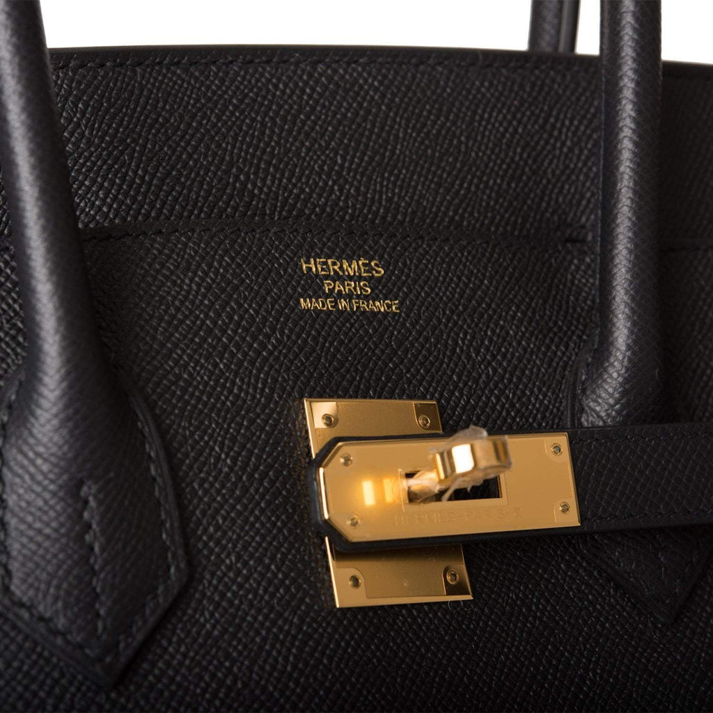 Hermes Birkin 35 Black Epsom Leather With Gold Hardware Handbag - Luxury  Souq