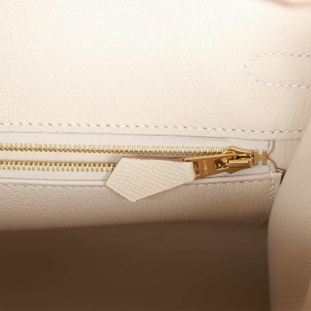 Hermès Craie Epsom Birkin Sellier 25 Gold Hardware, 2022 Available