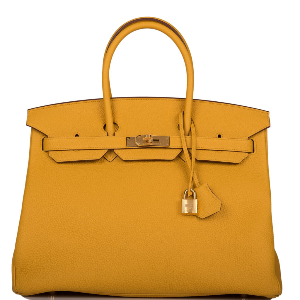 Privé Porter - ☀️ Hermès 35cm Birkin Jaune Ambre Togo Gold Hardware  #priveporter #hermes #birkin #ambre