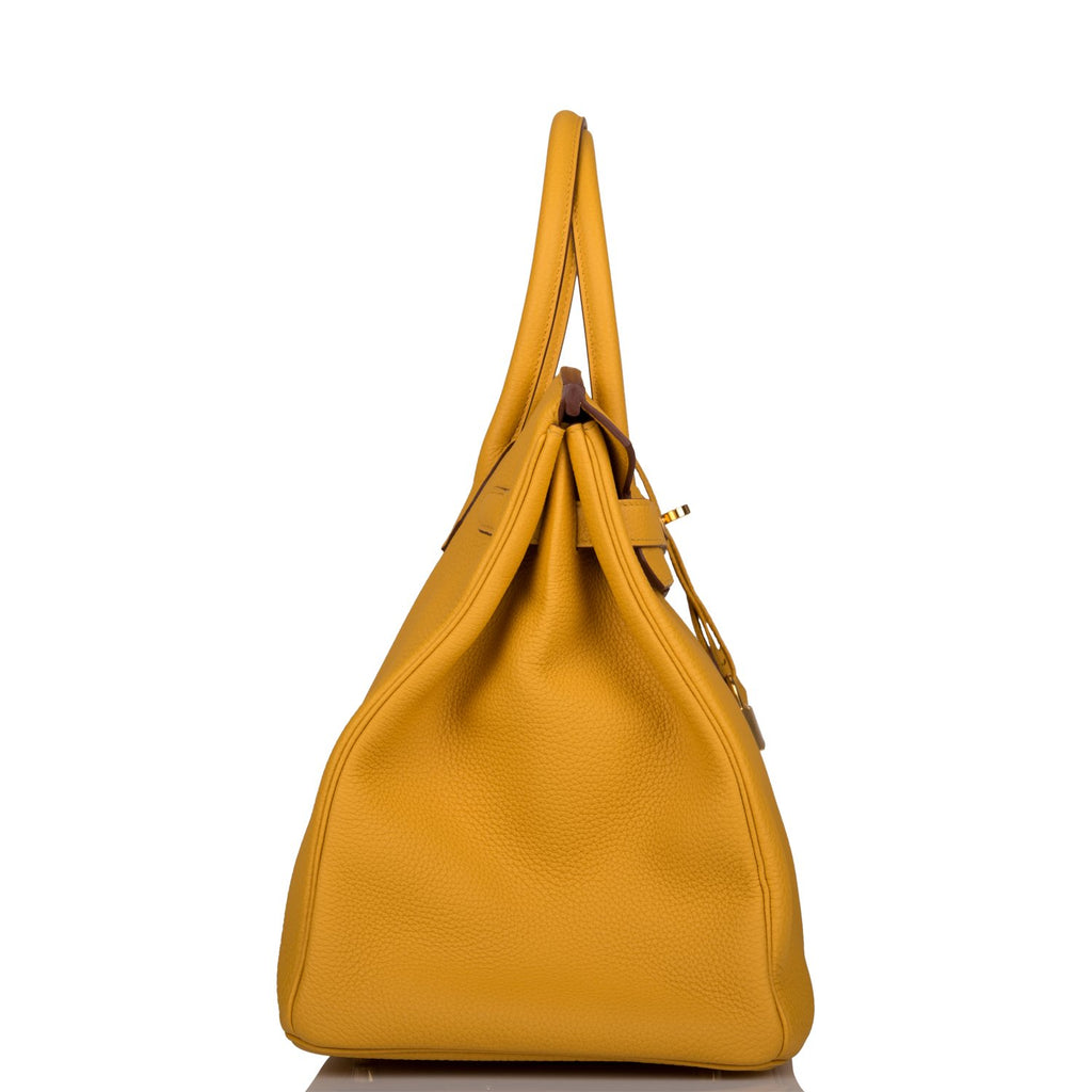 Hermes Birkin 35 Jaune Ambre Togo Gold Hardware – Madison Avenue Couture