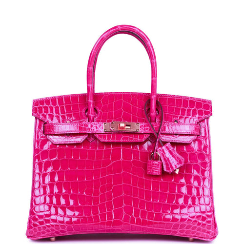 Hermes Birkin Handbag Pink Swift with Palladium Hardware 25 Pink 1981431